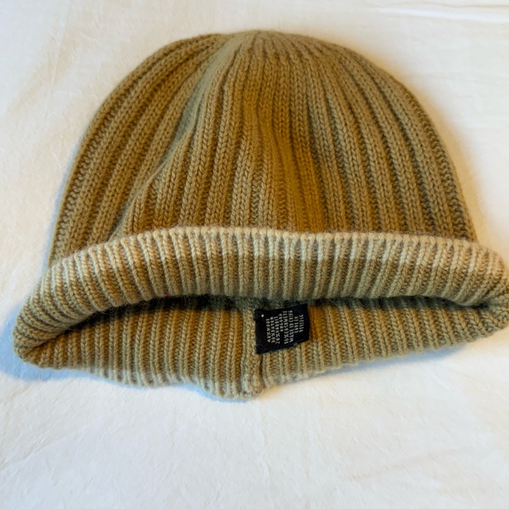 Coach Tan Ribbed Knit Hat - Picture 3 of 5